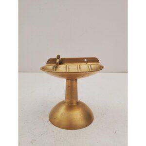 Vintage 1950s / BRASS SOAP DISH / Solid Brass Soap Holder Soap Dispenser Vintage
